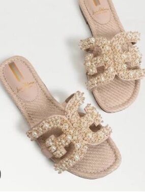 New Sam Edelman Bay Perla Sandal in Tan Nappa-7.5